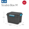 Manden & Boxen|Brico Kis Scuba Opbergbox M - 45L Zwart/Blauwe