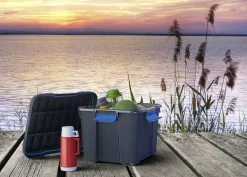 Manden & Boxen|Brico Kis Scuba Opbergbox M - 45L Zwart/Blauwe
