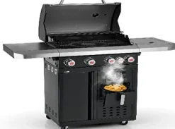 Brico Landmann Gasbarbecue Fryton 4.1 Cook 4X3Kw + Airfryer- Gasbarbecue