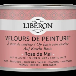 Brico Liberon Muurverf Velours De Peinture Rose De Mai Fluweel Mat 125Ml- Muurverf
