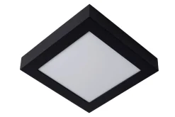 Badkamerverlichting|Brico Lucide Plafondlamp Brice Zwart 22W