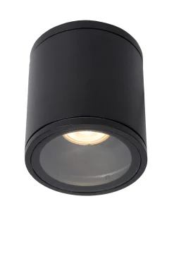 Badkamerverlichting|Brico Lucide Plafondspot Aven Zwart 9Cm Gu10