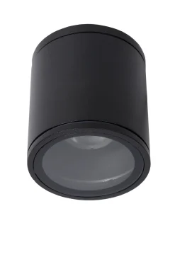 Badkamerverlichting|Brico Lucide Plafondspot Aven Zwart 9Cm Gu10