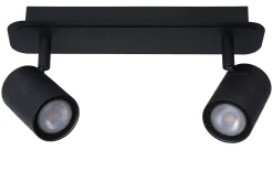 Badkamerverlichting|Brico Lucide Plafondspot Lennert Zwart 2Xgu10 5W