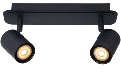 Badkamerverlichting|Brico Lucide Plafondspot Lennert Zwart 2Xgu10 5W