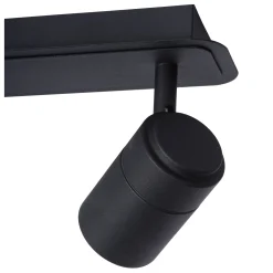 Badkamerverlichting|Brico Lucide Plafondspot Lennert Zwart 2Xgu10 5W