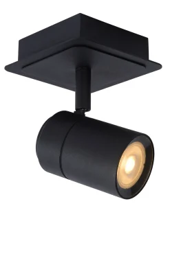Badkamerverlichting|Brico Lucide Plafondspot Lennert Zwart Gu10 5W
