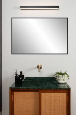 Badkamerverlichting|Brico Lucide Wandlamp Alexa Zwart 8W