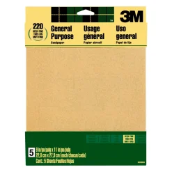 Brico 3M Schuurpapier Aluminiumoxide Zeer Fijn 5St/Pak- Schuurpapier