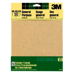 Brico 3M Schuurpapier Aluminiumoxide Assortiment Korrels 5St/Pak- Schuurpapier