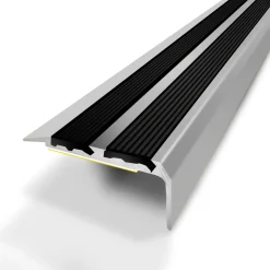 Brico 3M Trapneus Met 2 Zelfklevende Strips Van Natuurlijk Geanodiseerd Aluminium 40Mmx20Mm/170Cm- Profielen