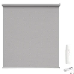 Brico Madeco 1898 E-Roll Gemotoriseerd Screen Rolgordijn Grijs 120X250Cm- Isolerende Raamdecoratie