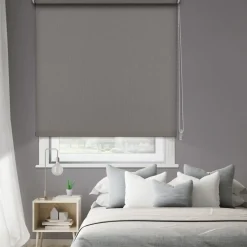Brico Madeco 1693 Thermisch Verduisterende Rolgordijn Grijs 210X190Cm- Isolerende Raamdecoratie