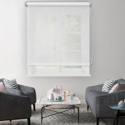 Brico Madeco Rolgordijn Wit Mesh 1716 210X190Cm- Rolgordijnen