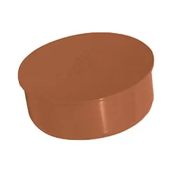 Waterafvoer|Brico Martens Afsluitkap Pvc Rood 110 Mm