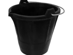 Bouwafval|Brico Martens Bouwemmer Met Tuit Rubber 12 Liter