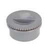 Waterafvoer|Brico Martens Pvc Eindstop Met Schroefdeksel O80Mm Grijs