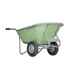 Kruiwagens|Brico Matador Kruiwagen Noka 230 Vv 2 Luchtbanden En Hdpe Bak