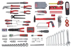 Gereedschapsets|Brico Meister Gereedschapskoffer Met Trolleyfunctie - 230 Stuks