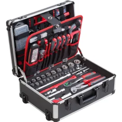 Gereedschapsets|Brico Meister Gereedschapskoffer Met Trolleyfunctie - 230 Stuks