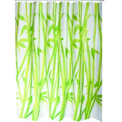 Douchegordijnen|Brico Msv Douchegordijn Bamboo Groen 180Cm