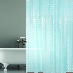 Douchegordijnen|Brico Msv Douchegordijn Bristol Blauw 180Cm