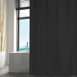 Douchegordijnen|Brico Msv Douchegordijn Polyester 120X200Cm Zwart