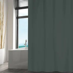 Douchegordijnen|Brico Msv Douchegordijn Polyester 180X200Cm Donkergroen