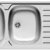 Keukenbladen & Spoelbakken|Brico Nord Inox Spoelbak Opbouw 2 Kommen + Afdruipplaat 120X50Cm Roestvrij Staal