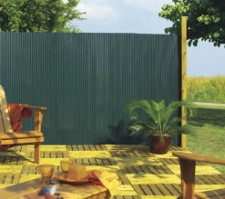 Brico Nortene Rietscherm Plasticane Pvc Groen 2X3M- Balkonschermen