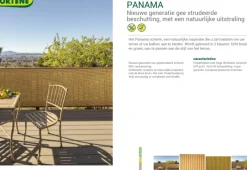 Brico Nortene Scherm Panama Groen 1X3M- Balkonschermen
