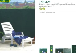 Brico Nortene Synthetisch Privacyscherm Tandem Groen 1,5X5M- Balkonschermen