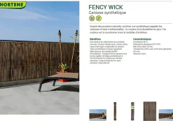 Tuinhout|Brico Nortene Tuinscherm Fency Wick Beige 1,5X3M