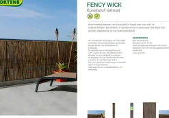 Brico Nortene Tuinscherm Fency Wick Beige 1X3M- Tuinschermen En Poorten