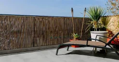 Tuinhout|Brico Nortene Tuinscherm Fency Bruin Kunststof 1,5X3M