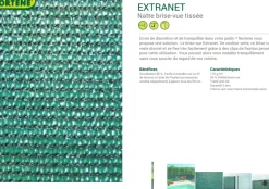Brico Nortene Zichtbelemmering Extranet Groen 1,2X10M- Balkonschermen