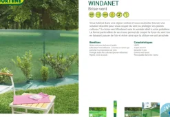 Brico Nortene Zichtdoek Zichtbelemmering Windanet Groen 1X3M- Balkonschermen
