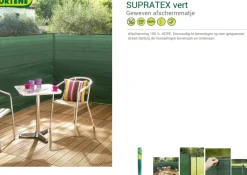 Brico Nortene Zichtdoek Zichtbelemmering Supratex Groen 1,2X5M- Balkonschermen
