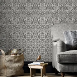 Brico Papierbehang Homestyle Fh37543 Antraciet- Behangpapier
