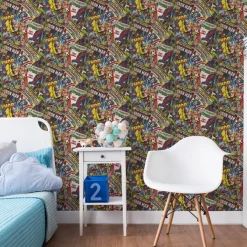 Brico Papierbehang Marvel Cover Story- Behang Kinderkamer