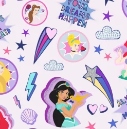 Brico Papierbehang Princess Badges- Behang Kinderkamer