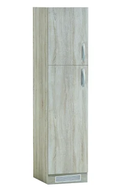 Keukenkasten|Brico Paprika Kolomkast 60Cm Geborsteld Eik Melamine