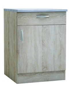 Keukenkasten|Brico Paprika Onderkast 60Cm Geborsteld Eik Melamine