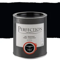 Brico Perfection Lak Ultradekkend Hoogglans Koolstoff Zwart 750Ml- Lakken