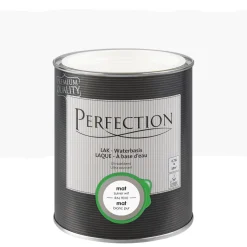 Brico Perfection Lak Ultradekkend Mat Zuiver Wit Ral 9010 750Ml- Lakken