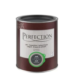 Brico Perfection Lak Ultradekkend Mat Terpentine Antraciet 750Ml- Lakken