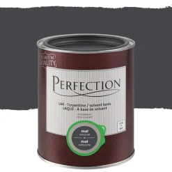 Brico Perfection Lak Ultradekkend Mat Terpentine Antraciet 750Ml- Lakken