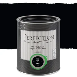 Brico Perfection Lak Ultradekkend Mat Zwart 750Ml- Lakken