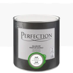 Brico Perfection Muurverf Ultradekkend Mat Ral 9010 2,5L- Muurverf