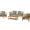 Brico Persoon Exotan Bamboe Loungeset - Natural Finish- Loungesets
